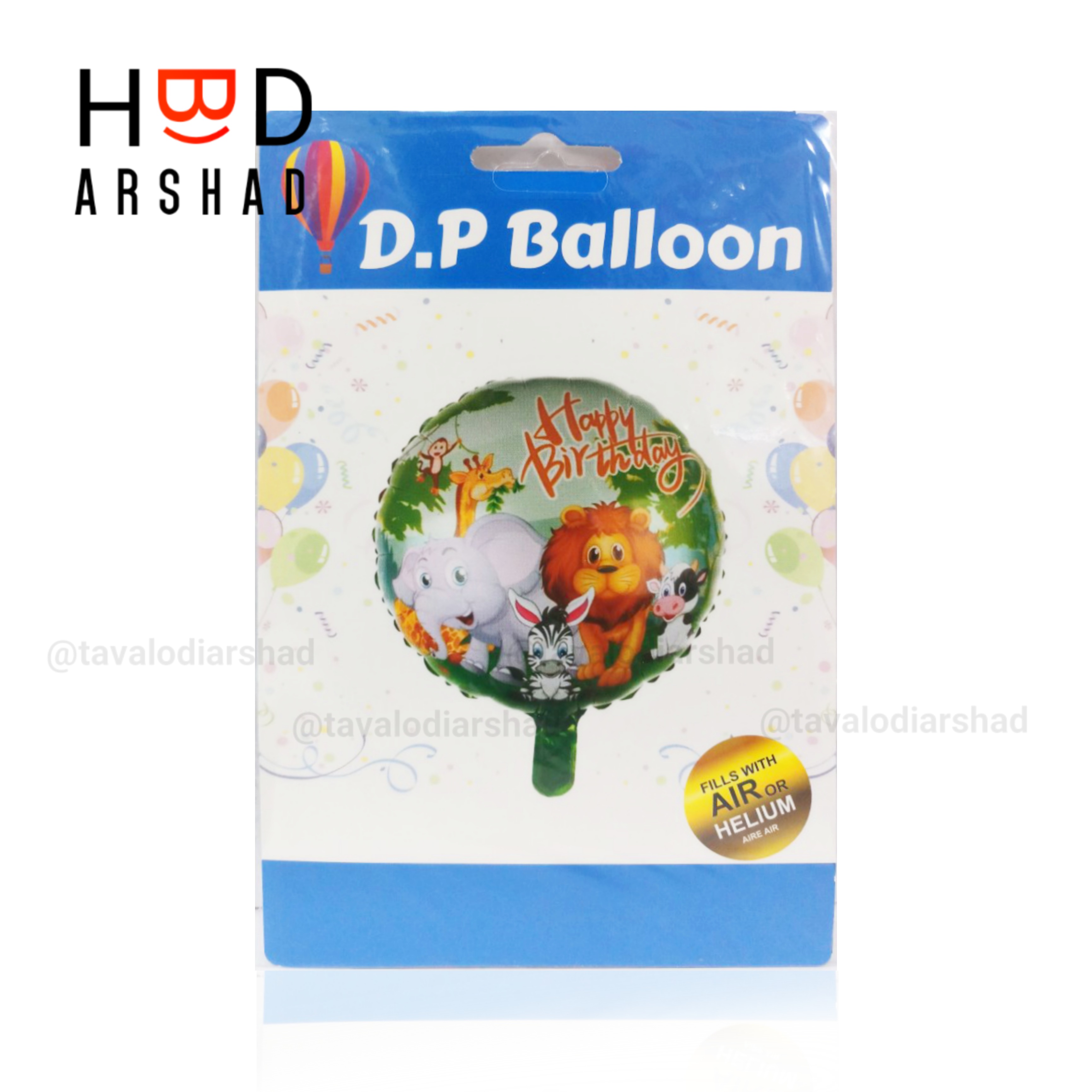 بادکنگ فویلی گرد حیوانات جنگل